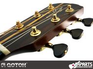 Gotoh SGV510Z special edition with brass string posts and BL5 buttons (black acrylic)